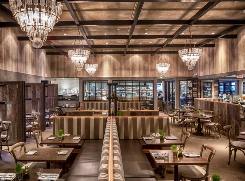 Interior photo of Farmer's Table restaurant in Boca Raton, Florida.